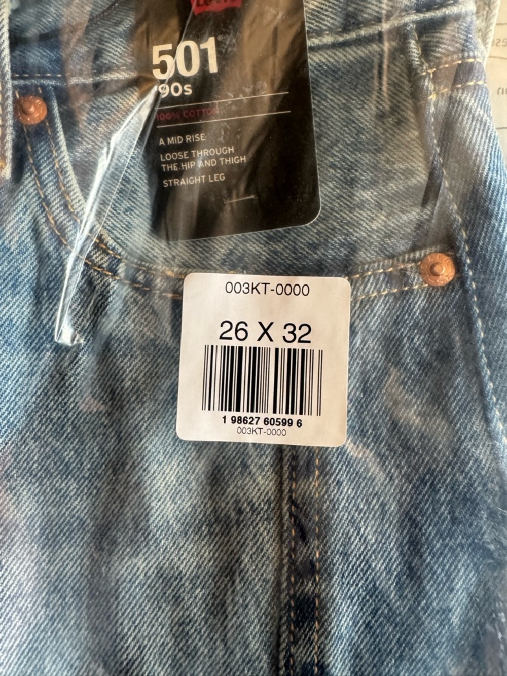 Levi's 501 90s Western Chap Jeans - Picture 4 of 5